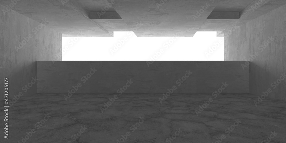 Abstract architecture background. Empty rough concrete interior Abstract architecture background. Empty rough concrete interior