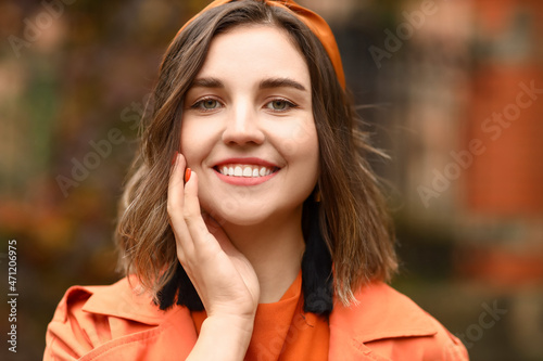 Portrait of beautiful smili...