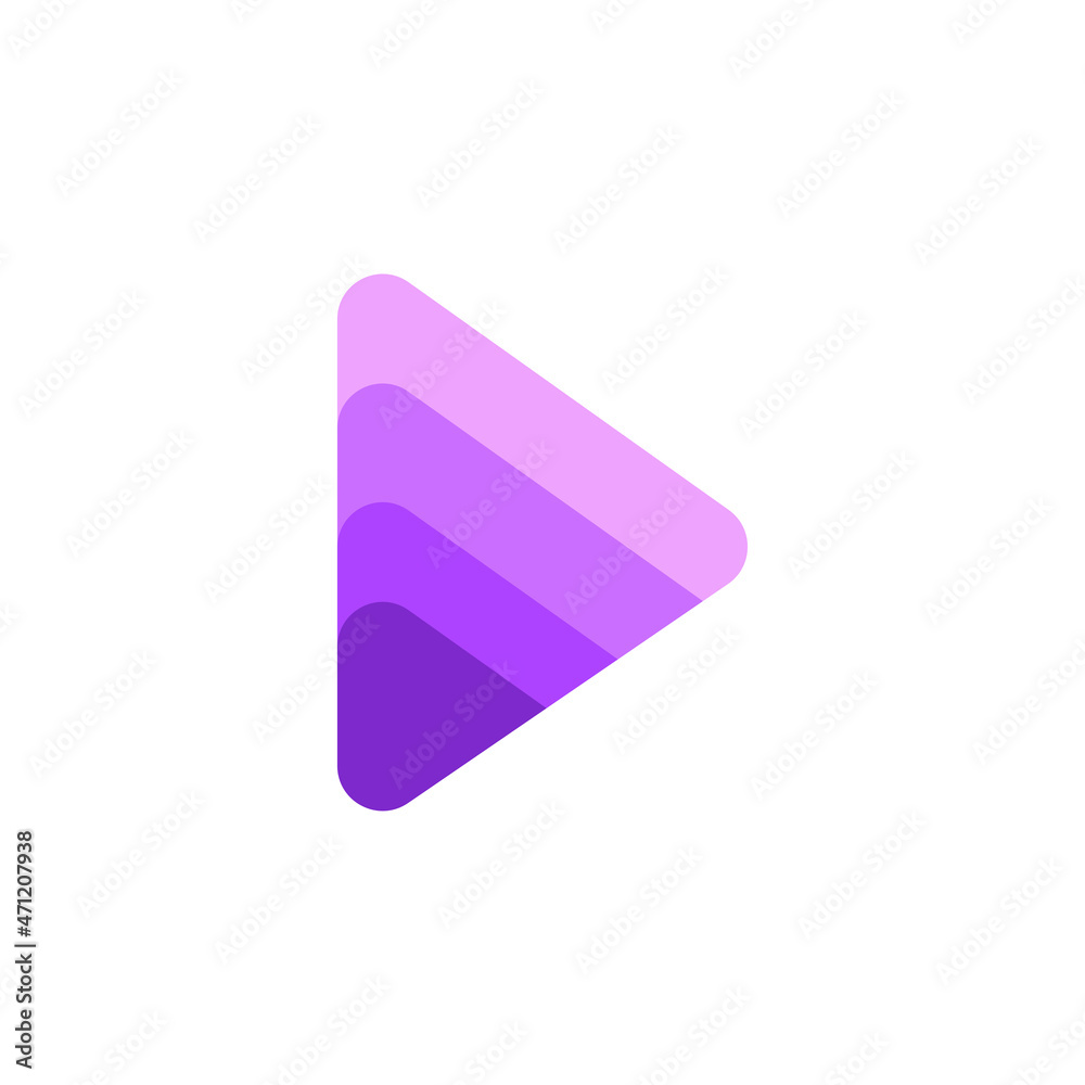 purple gradient triangular logo, very suitable for electronic business or entertainment such as youtubers purple gradient triangular logo, very suitable for electronic business or entertainment such as youtubers