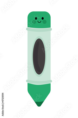 crayon kawaii cartoon