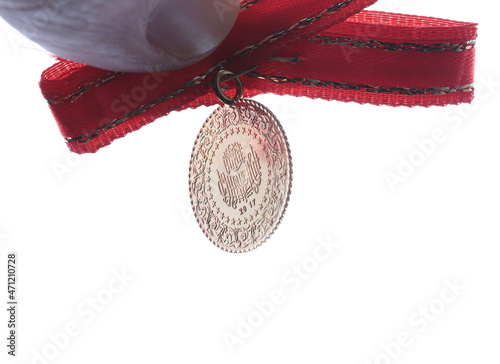 Quarter Gold (Turkish gold) macro detail shooting