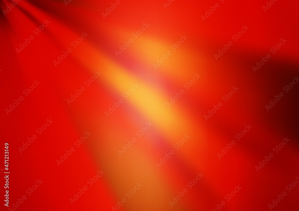 Fototapeta premium Light Red, Yellow vector glossy abstract background.