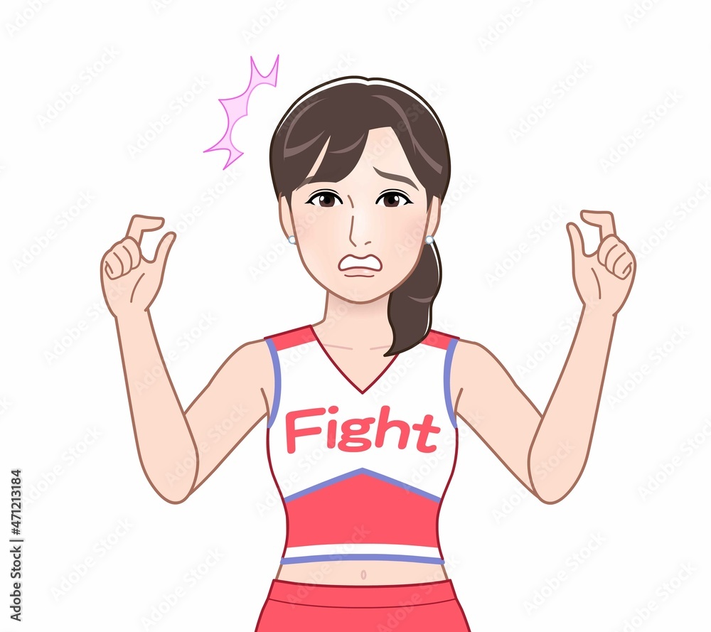 チアガールの女性