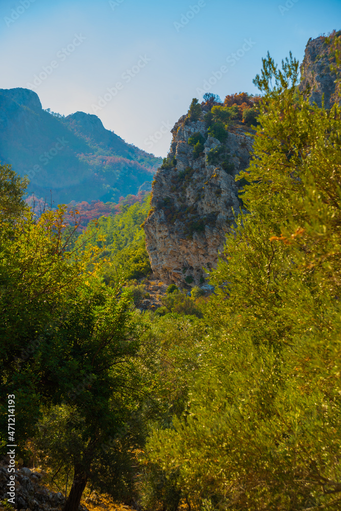 AMOS, TURKEY: Ruins of the ancient Amos city near Marmaris, Turkey