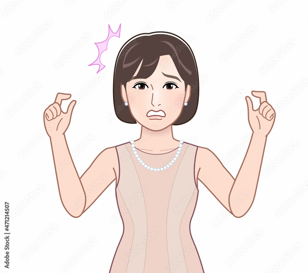 パーティドレスを着た女性 パーティドレスを着た女性