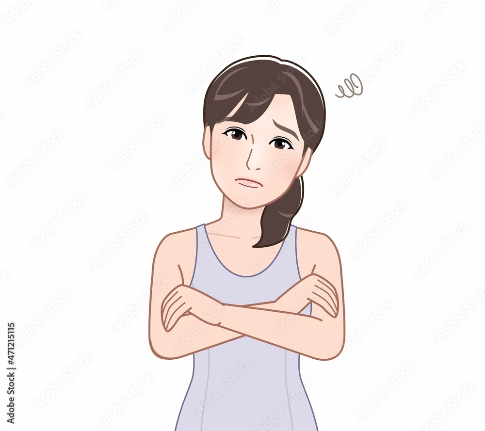 タンクトップを着た女性