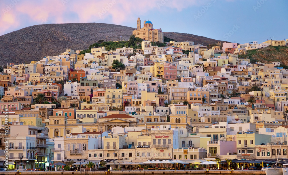 Greek island of syros - cyclades 
