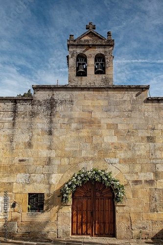 Hermitage of Our Lady of Carmen in Las Fraguas - Cantabria - Spain. photo