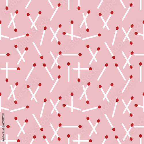 Matchstick pattern gift wrap in pastel pink background For gift wrapping paper,decorative,wallpaper,ect.