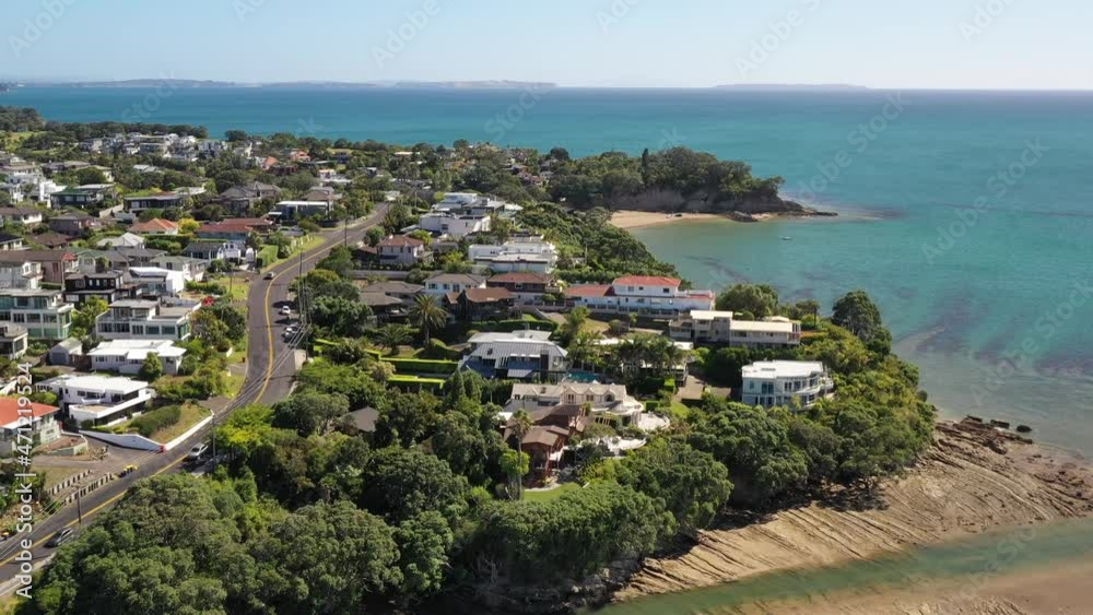 Aerial shot of a suburban residential area of a modern western city. Drone flight. Aerial shot of a suburban residential area of a modern western city. Drone flight.