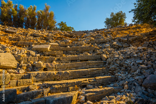 AMOS, TURKEY: Amphitheater on the territory of the ancient city of Amos. photo