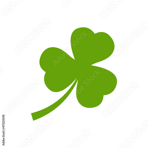 three leaf clover logo icon design template vector