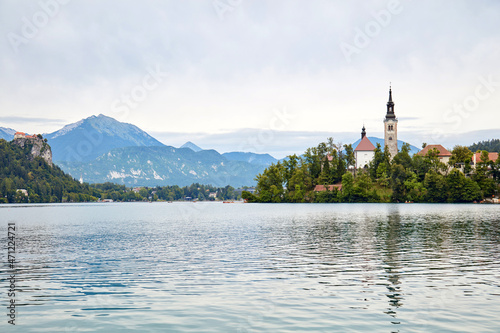 Lake Bled  popular tourist destination in Slovenia  Europe.