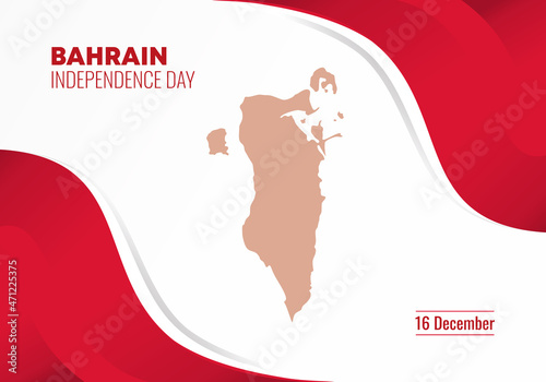bahrain independence day background banner poster for celebration on August 15 th.