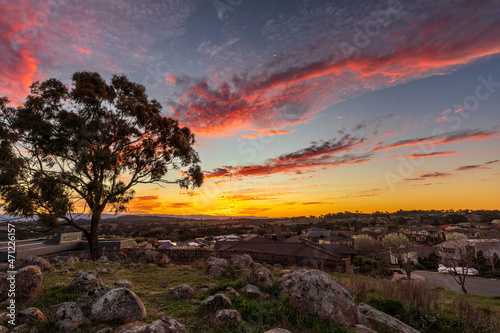 Sunset in the Suburbs