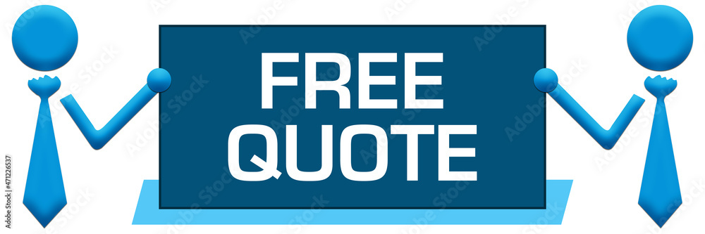 Free Quote Banner Symbols Left Right Blue Free Quote Banner Symbols Left Right Blue