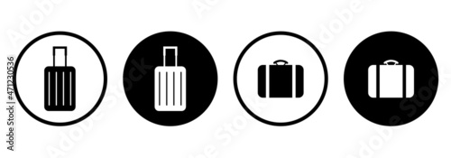 Suitcase. Icon collection.
