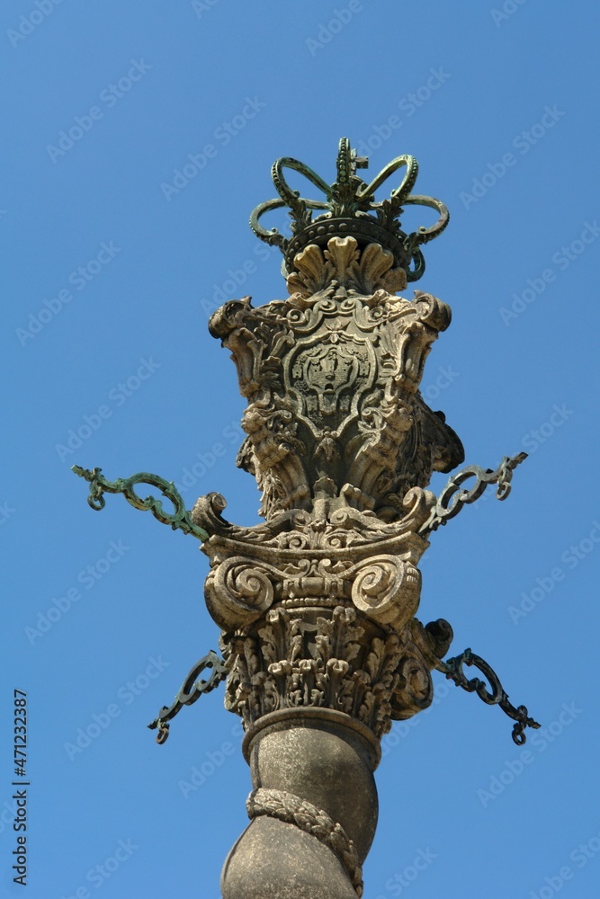 Historic Pillar in Porto - Portugal 