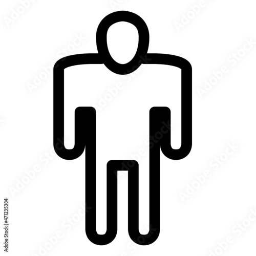 hazmat icon with black outline style