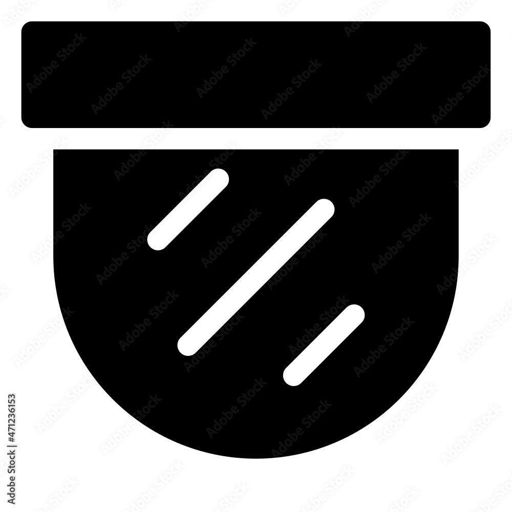 face shieldicon with black outline style face shieldicon with black outline style
