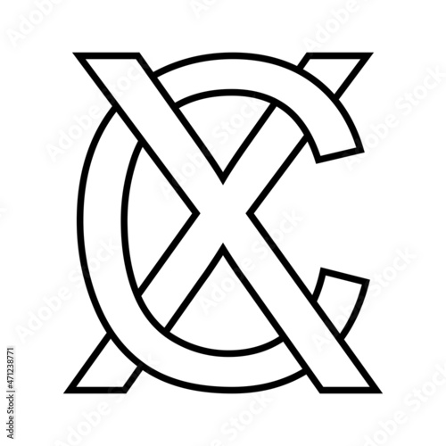 Logo sign xc cx icon sign i...