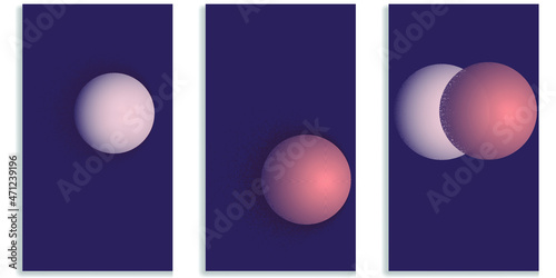 Social media editable covers with grainy effects .Grunge design . Contemporary style . Post frame stories templates. Layout for promotion .Media banner .Vector