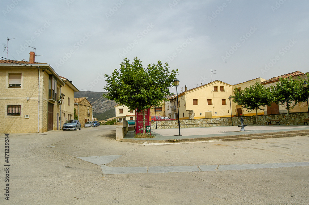 Vista de la localidad Cripan en la Rioja Alavesa, Alava, País Vasco