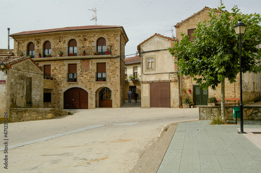 Vista de la localidad Cripan en la Rioja Alavesa, Alava, País Vasco