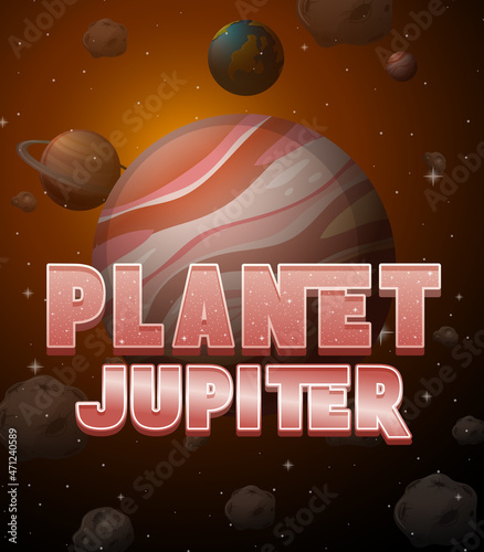 Poster design of Planet Jupiter