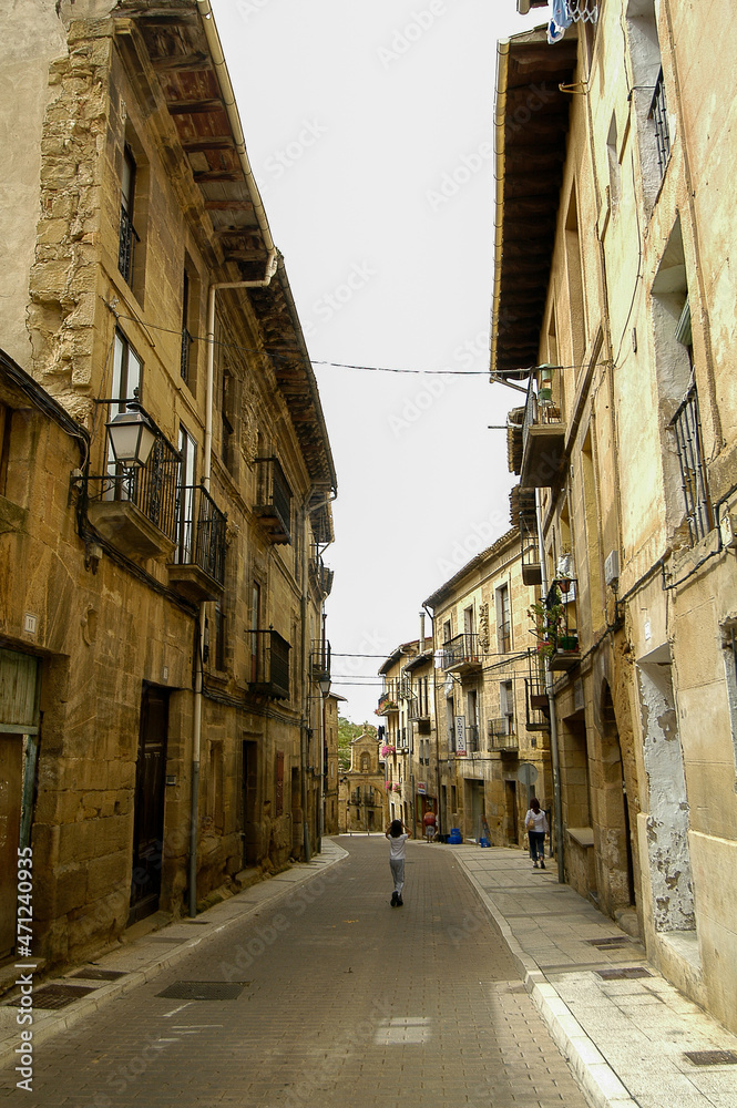 Fototapeta premium Vista de la localidad Labastida en la Rioja Alavesa, Alava, País Vasco