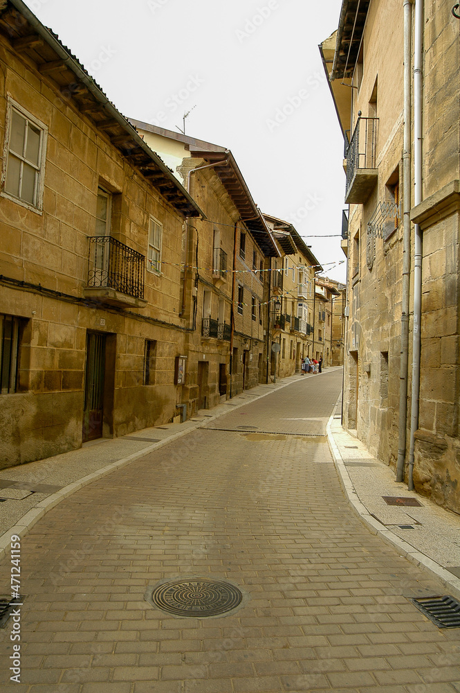 Vista de la localidad Labastida en la Rioja Alavesa, Alava, País Vasco