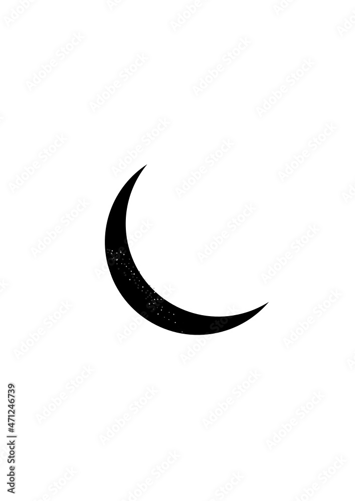 Moon vector icon Moon vector icon