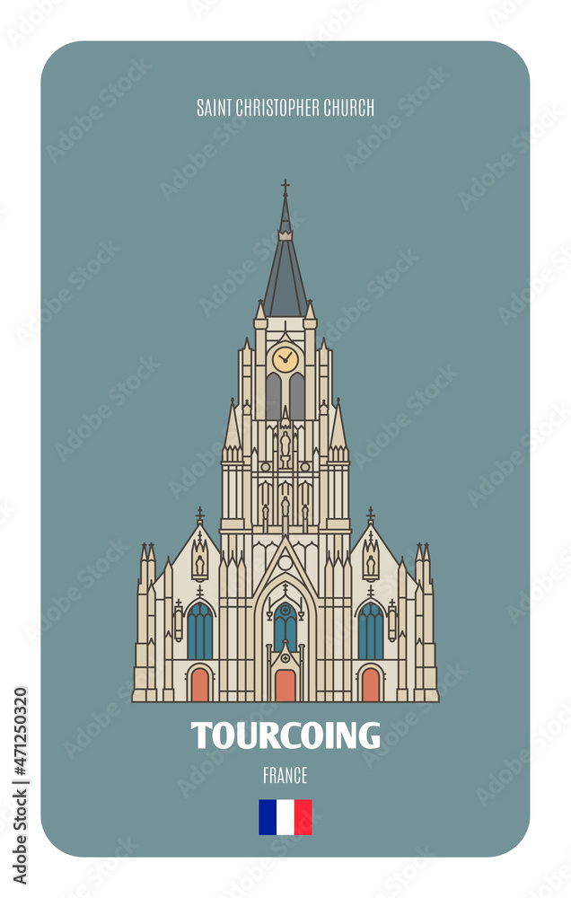 Saint Christopher church in Tourcoing, France