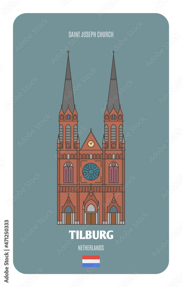 Fototapeta premium Saint Joseph Church in Tilburg, Netherlands