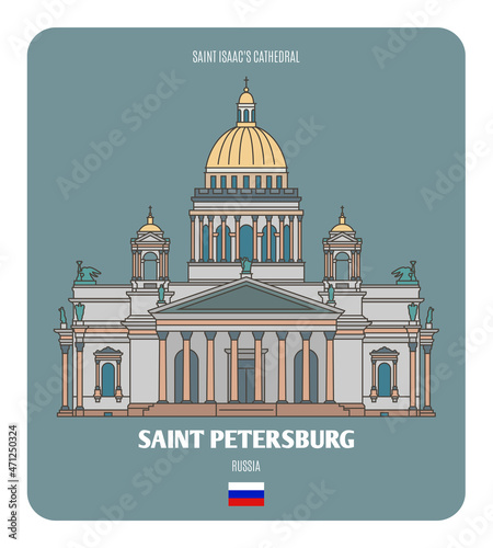 Saint Isaac's Cathedral in Saint Petersburg, Russia