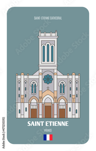 Wallpaper Mural Saint-Etienne Cathedral in Saint Etienne, France Torontodigital.ca