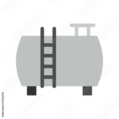 Tank Flat Grey Scaler Vector Icon Design