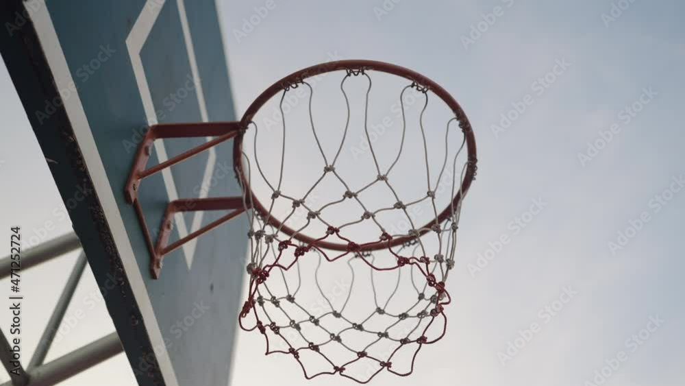 Basketball hoop on sky background in stadium at sunset in summer outdoor
Basketball hoop on sky background in stadium at sunset in summer outdoor