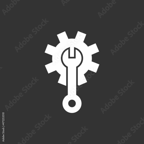 Enginnering Glyph Inverted Vector Icon Design photo