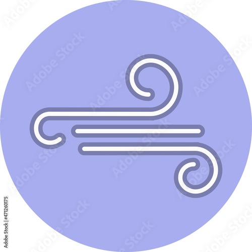 Air Line Circle Vector Icon Design