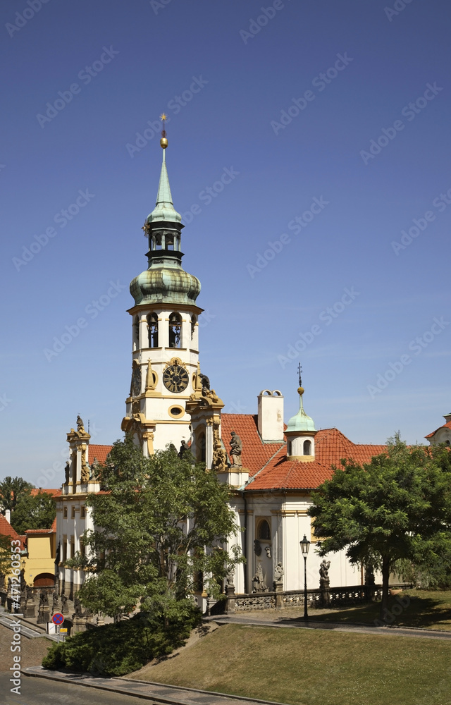 Loreta - church of Birth of Lord in Prague. Czech Republic