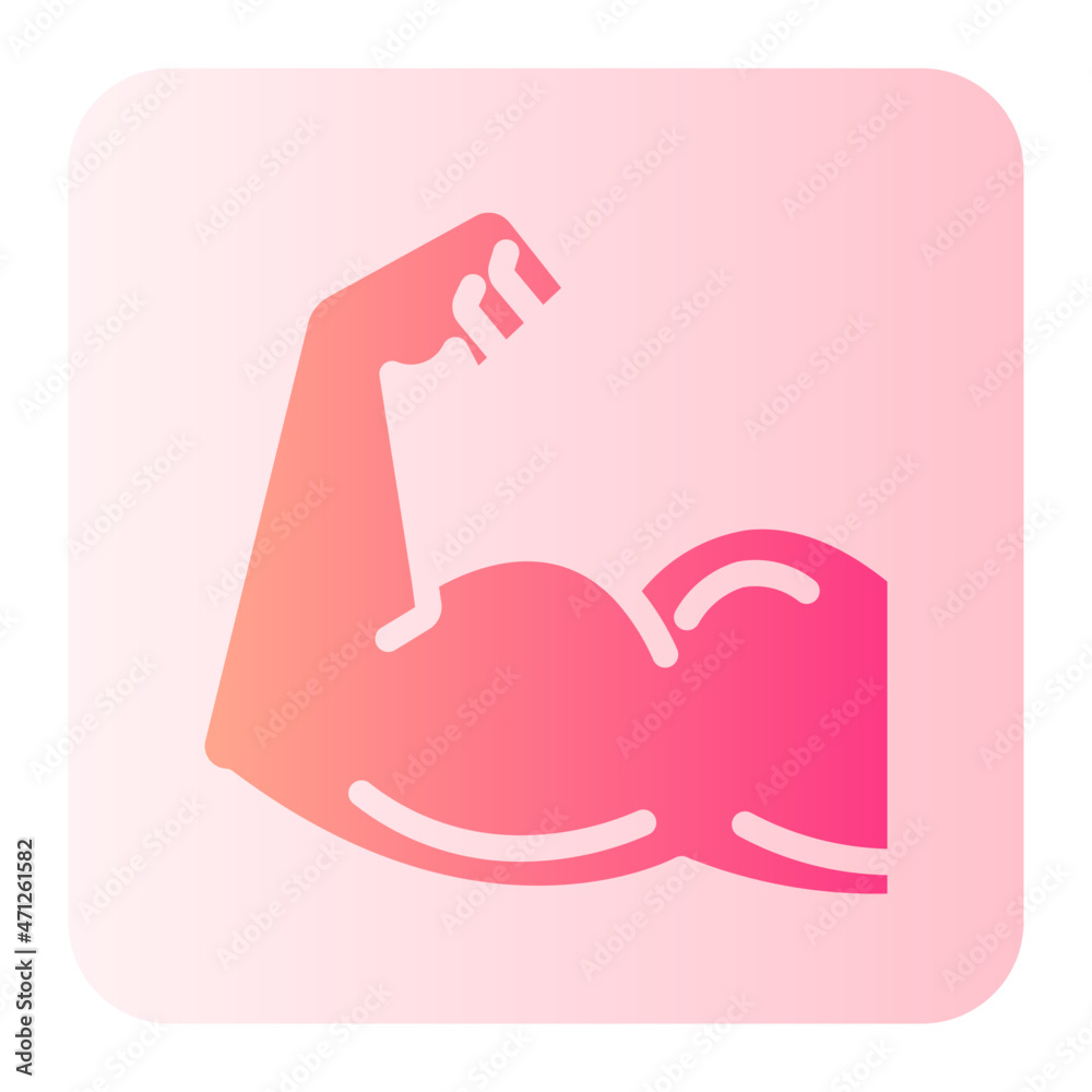 Biceps gradient icon Biceps gradient icon