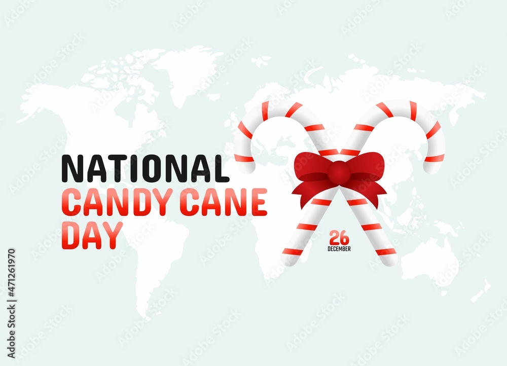 vector graphic of national candy cane day good for national candy cane