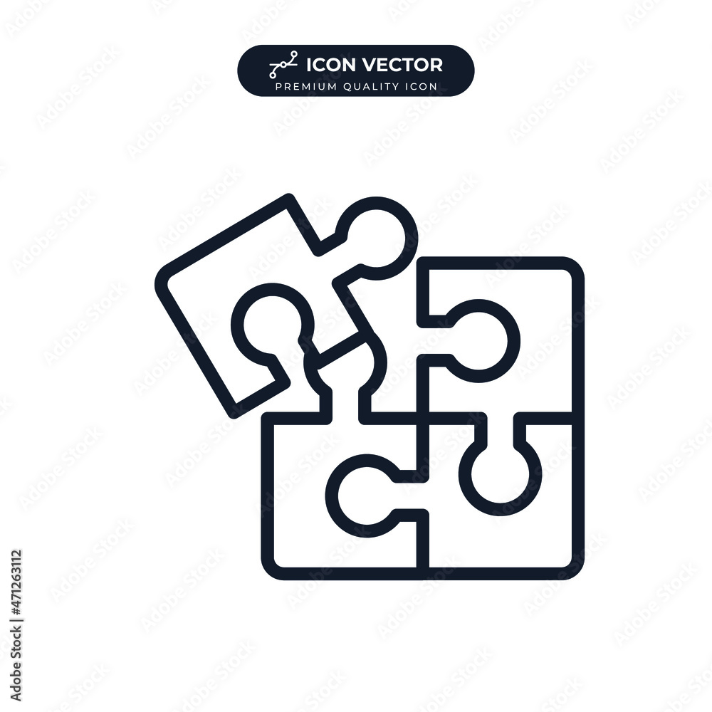Puzzle icon symbol template for graphic and web design collection logo vector illustration Puzzle icon symbol template for graphic and web design collection logo vector illustration