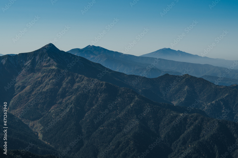 Fototapeta premium 山登りの風景