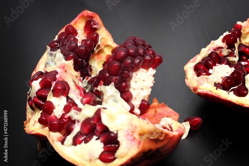 ripe pomegranate fruit photo