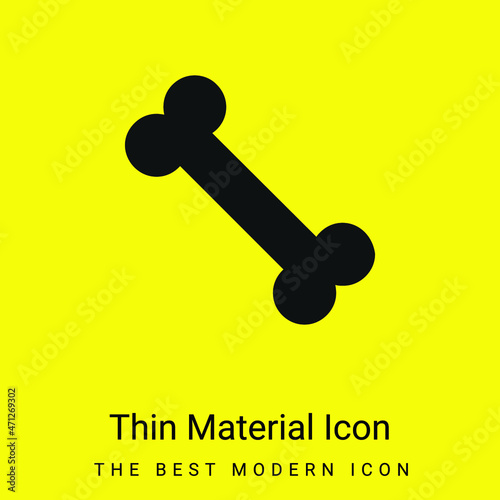 Bone minimal bright yellow material icon
