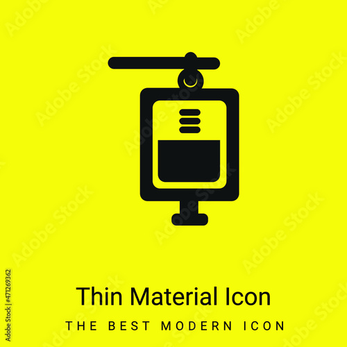 Blood Transfusion minimal bright yellow material icon
