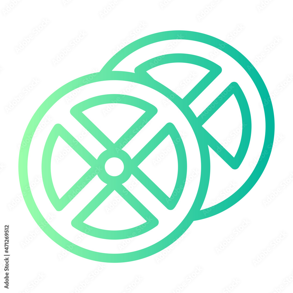 Weight Plates gradient icon Weight Plates gradient icon