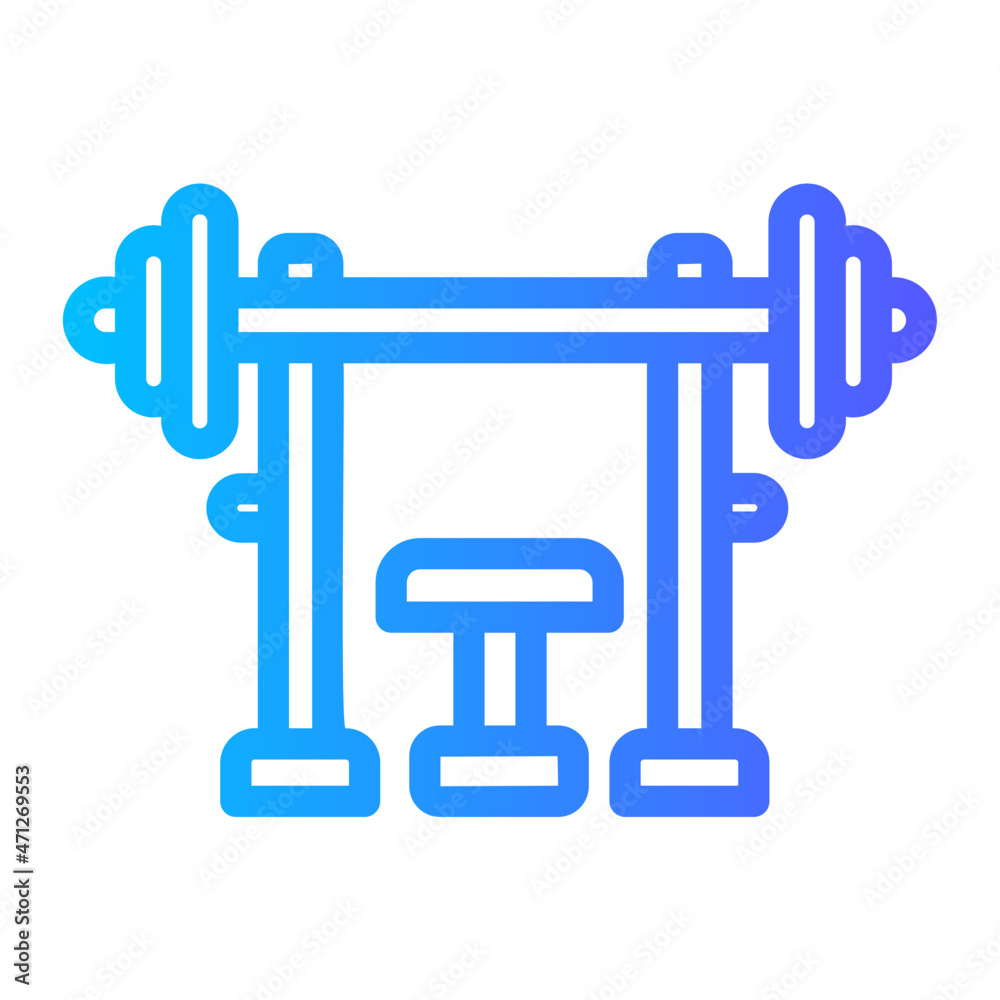 Bench Press gradient icon